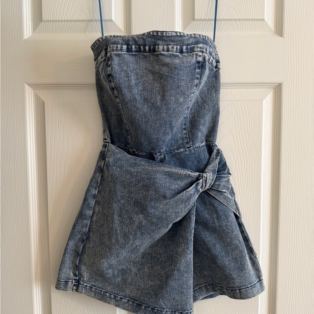 Pink Lily Blue Denim Dress